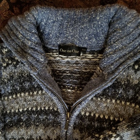 COPY - Traditional patterned, cardigan, jacket, S-L, mixed fibres. - Picture 5 of 8